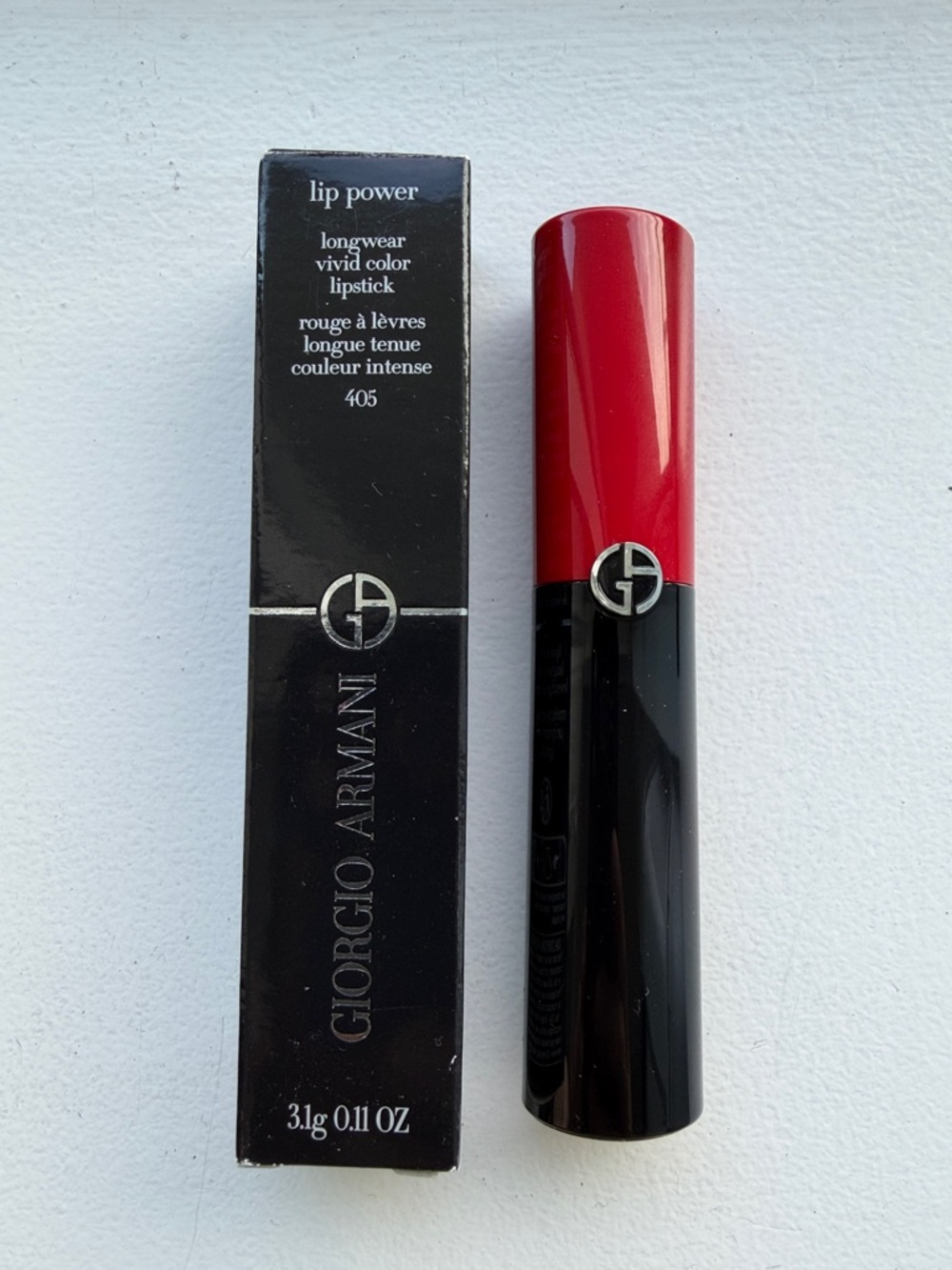 Giorgio Armani Lip Power Longwear Vivid Color Lipstick - Red